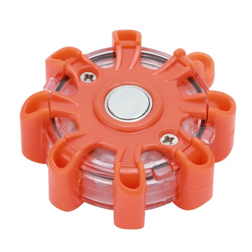 4x LED Road Flares Emergency Disc Safety Light Flashing Roadside Beacon Warning - Imagen 10 de 14