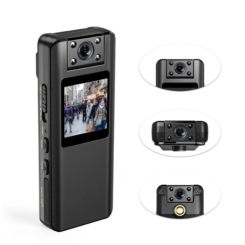 BOBLOV A22 Body Mini Camera 1080P HD Body Worn Camera For Law Enforcement Travel - Image 3 of 4