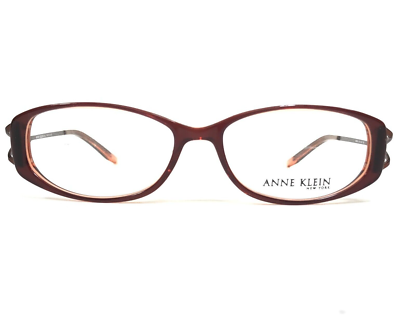 Anne Klein Eyeglasses Frames AK8039 128 Brown Burgundy Oval Full