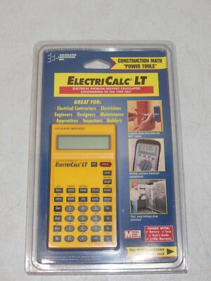 Calculated Industries ElectriCalc LT Construction Master Calculator 5025 Sealed