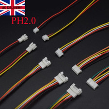 Micro PH 2.0mm Electrical Connector 100mm Wires 2/3/4/5/6 Pin Male & Female UK