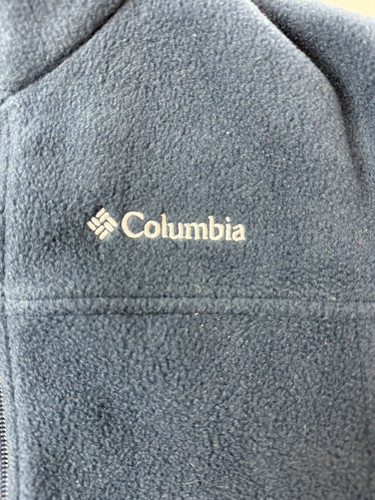Columbia Unisex Kids Blue Long Sleeve Pockets Full Zip Fleece Jacket Sz XL - Picture 4 of 7