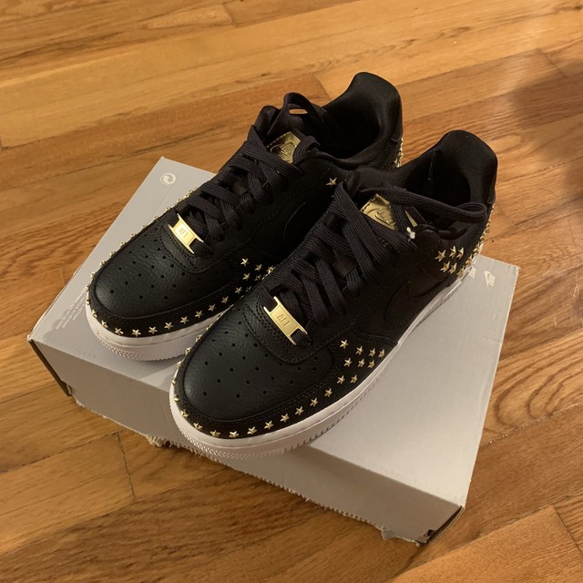 black studded air force 1