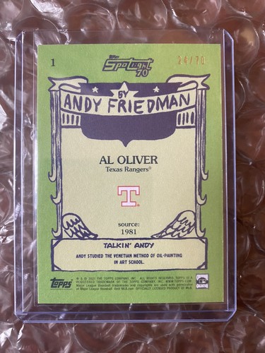 2021 topps x spotlight 70 andy friedman 6 Cards Lot - Picture 12 of 12
