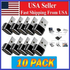 10 PACK USB C 3.1 Type C Female to USB 3.0 Type A Male Port Converter Adapter