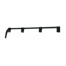 Black Straight Mud Flap Hanger - No Coil - Pair