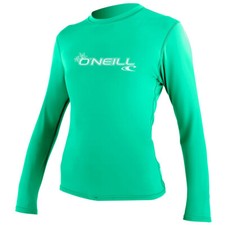 O'Neill Womens Basic Skins L/S Sun Shirt - Seaglass
