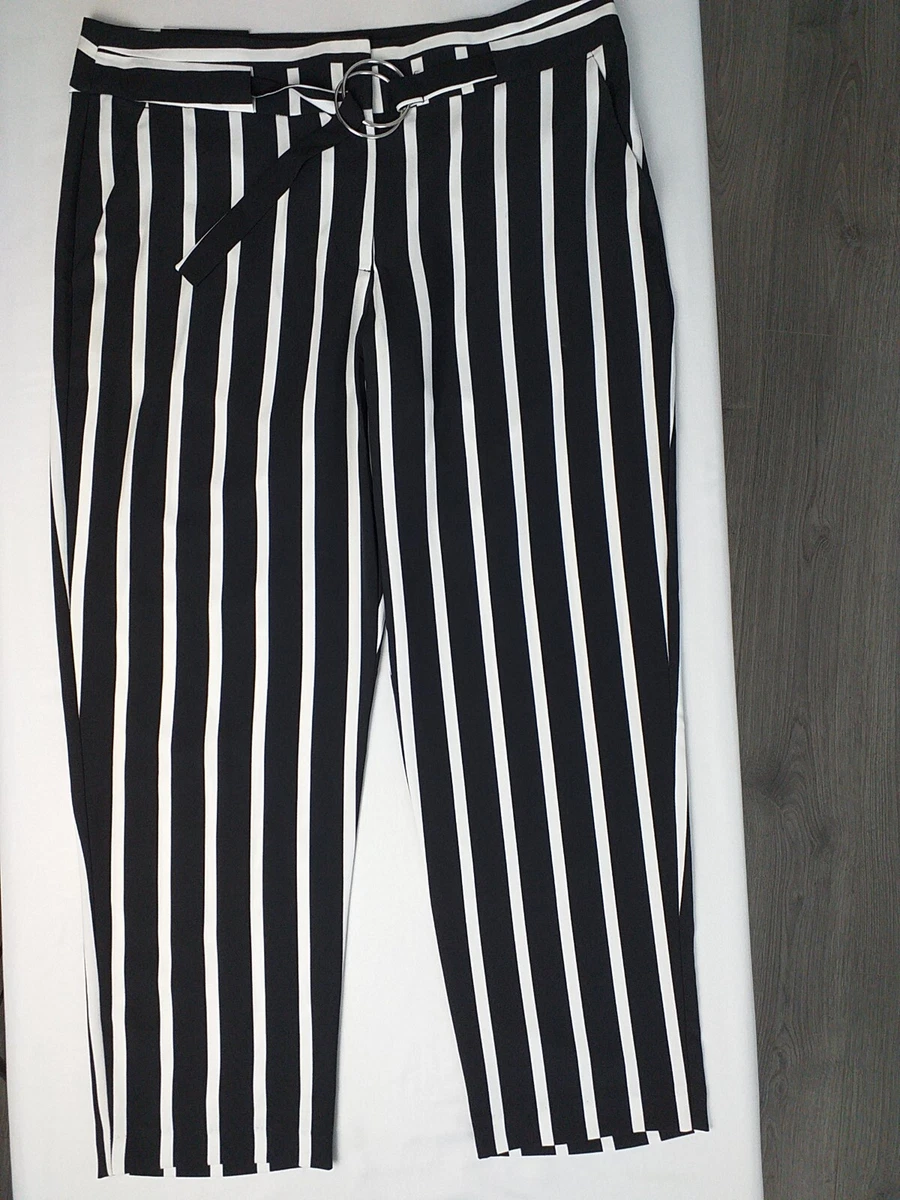 Peacocks striped best sale trousers