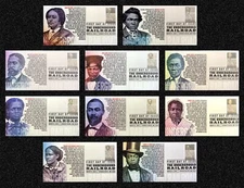 2024 Underground Railroad Forever Stamps 10 FDC Set : Cachets by Tony Ciccolella