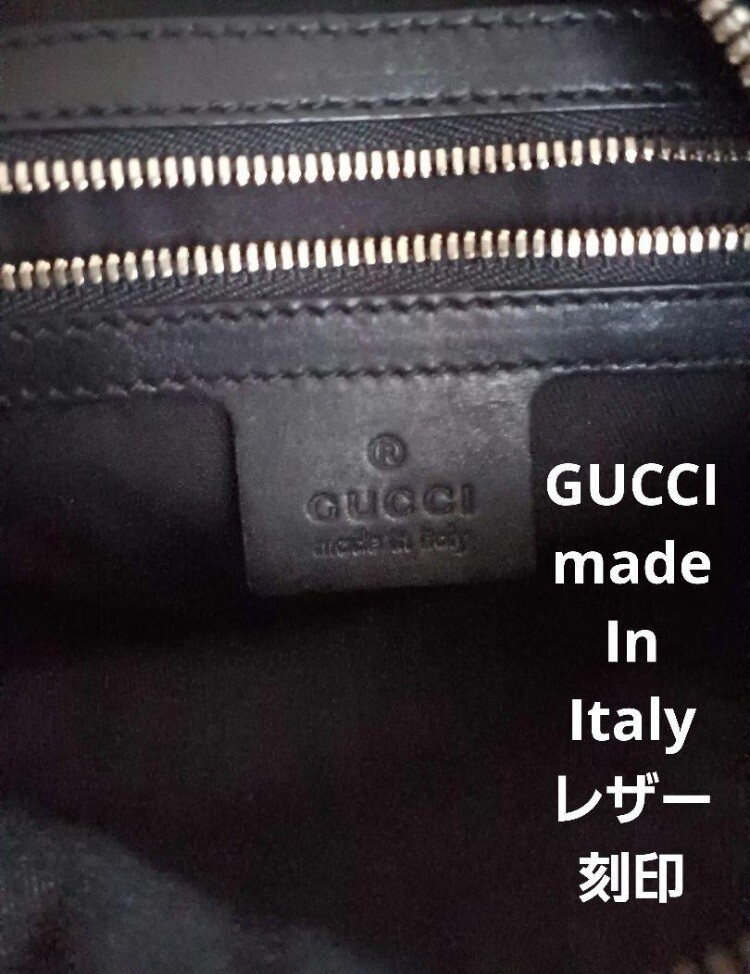 GUCCI/Shelly Line /GG pattern monogram black/Round Sh… Gem