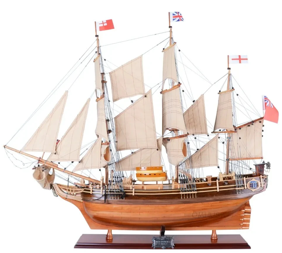Capt Bligh's HMS Bounty Wooden Tall Ship Model 37