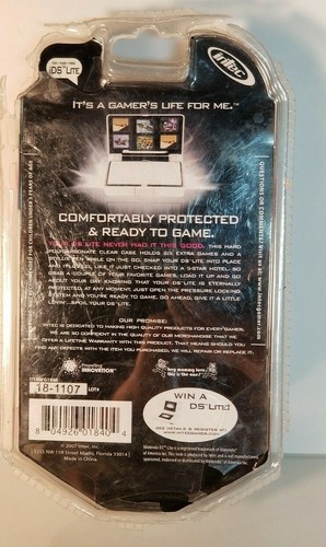 Custodia dura DS Lite bianca protegge il DS, memorizza 6 giochi e una penna stilo - Foto 4 di 4
