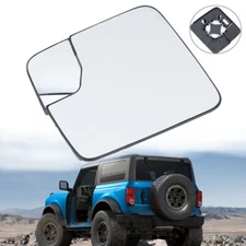 Side Mirror Glass For 2021 2022 2023 2024 Ford Bronco Left Driver W/Power Heated