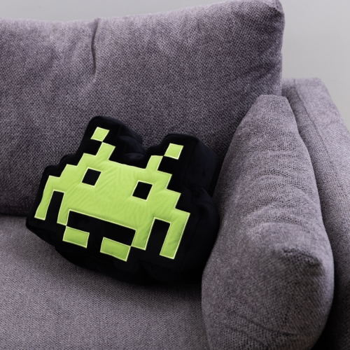 Space Invaders 45th Anniversary Luminous Plush Toy Cushion Pillow