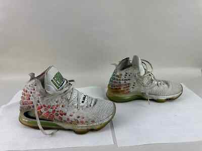 Nike Lebron XVII Command Force Shoe US 10.5 White Black Multicolor BQ3177-100