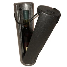 Flip-Cooler 750ml Wine Bottle Carrier Tote Cooler Chiller Hard Styrofoam Gift
