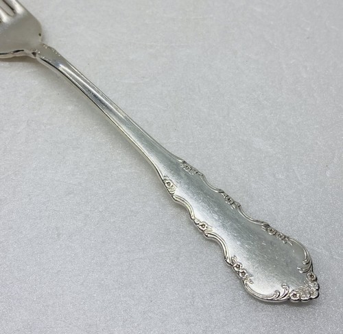 Vintage Reed & Barton Dresden Rose Large Dinner Fork Set 7.5” Silverplated 30 - Picture 5 of 10