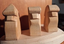 3 verschiedene ZWERGE von OSTHEIMER Holzspiel...