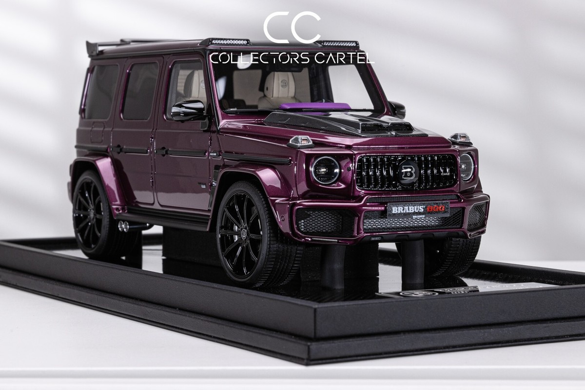 【ミニカー 美品】1/18 メルセデス AMG G63ブラバス 850 6.0 Mercedes-Benz AMG G63 BRABUS 800 (Purple) [Motorhelix] 1/18 scale
