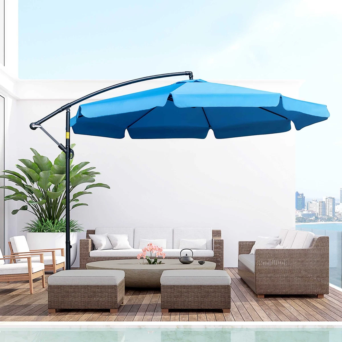 Offset cheap patio umbrella