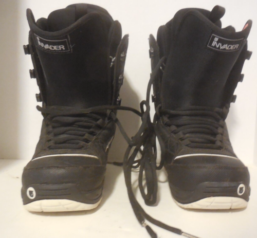 Burton Snowboard Boots Mens Size 7 Invader Black - Afbeelding 1 van 9