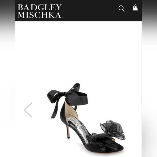 Badgley Mischka Bow Stiletto Heels 8.5 NEW - Picture 3 of 11