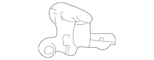 Genuine Volkswagen 1999-2019 GTI Golf Lift-Gate Lock Striker Plate 1T0-827-517-A - Image 3 of 4