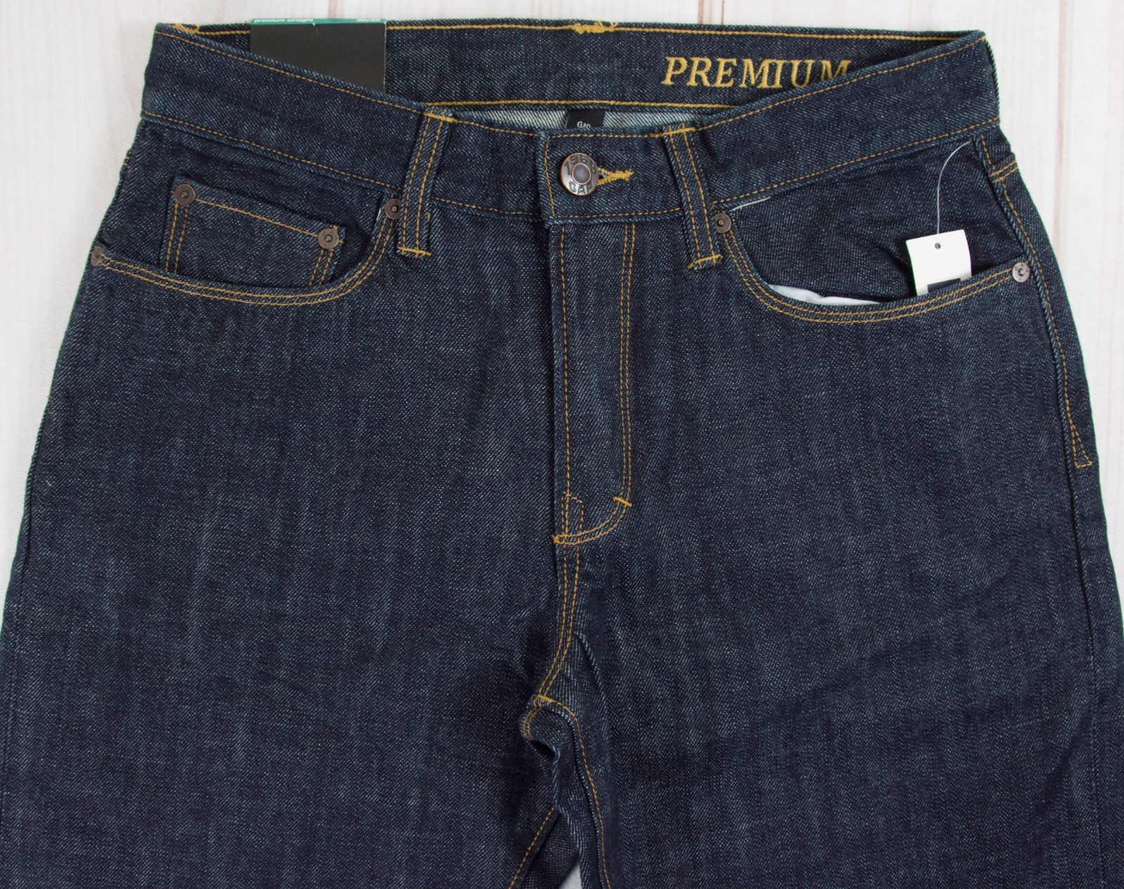 NWT Mens GAP Premium Straight Denim Jeans Clean Blue 40741X eBay