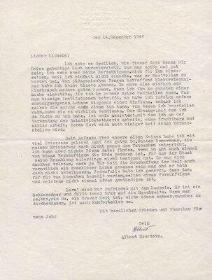 ALBERT EINSTEIN signierter Brief - genialer Wissenschaftler - Nobelpreisträger - Vorabdruck