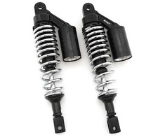 Black Chrome Remote Reservoir Shocks Honda - Eye To Clevis - 320-330mm Honda
