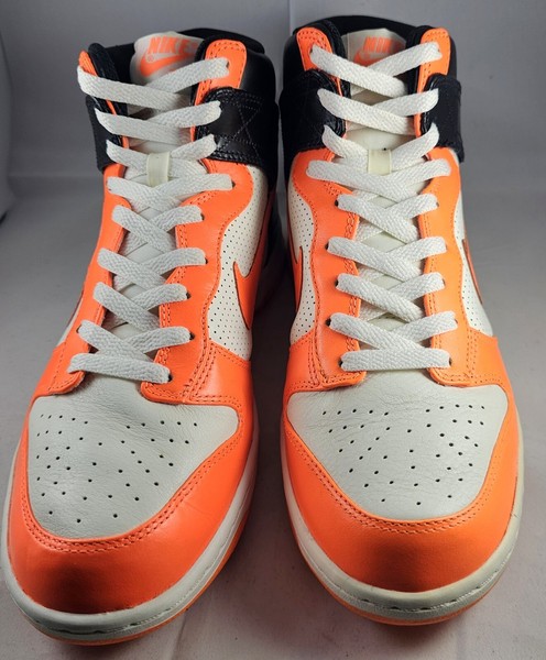 Tenis NIKE Zoom Dunk 2009 High Tops Naranja Negro y Blanco RAROS Talla 9 5