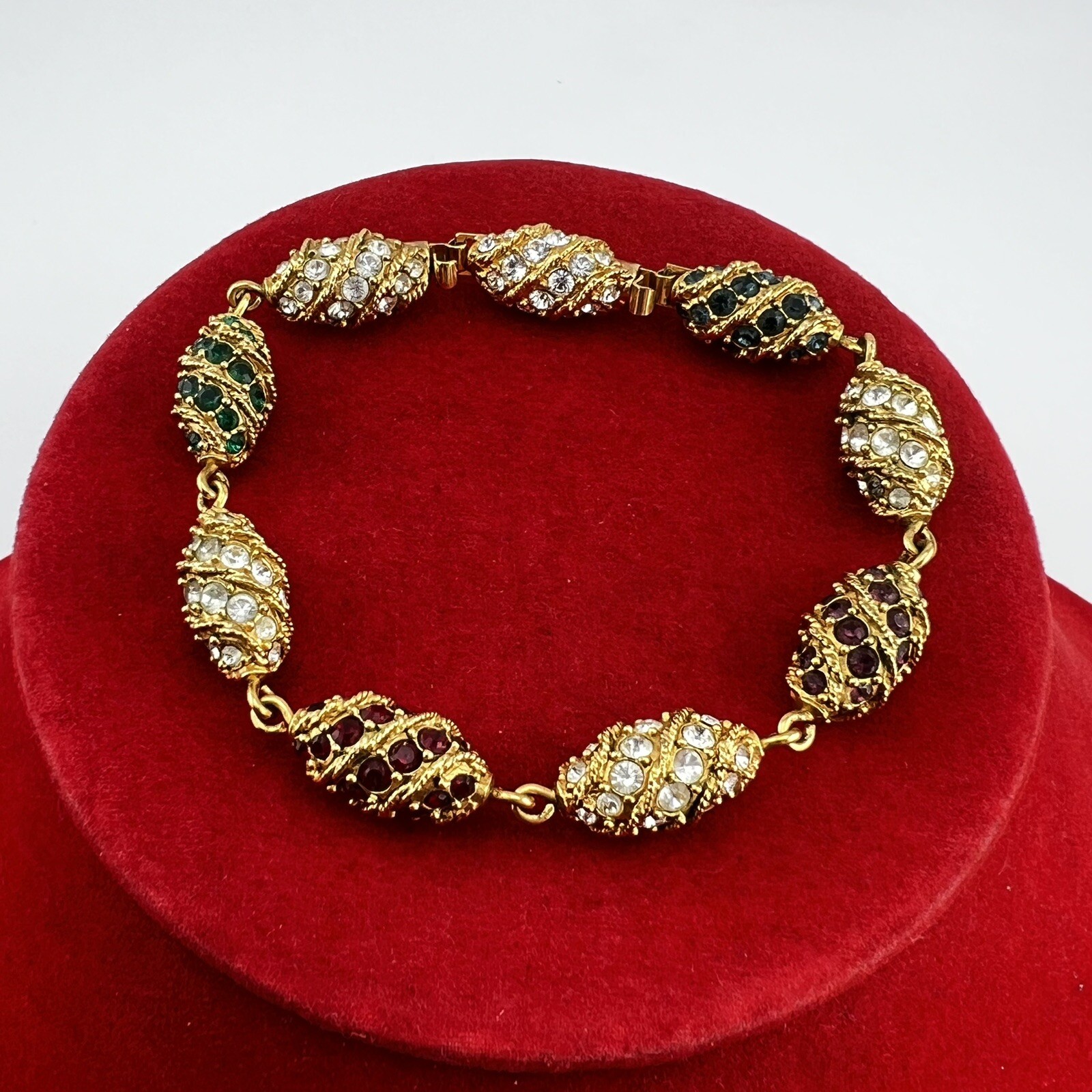 Bracelet Maille Dorée Camrose & Kross Reproduction Certifiée - Longueur 7 Pouces - Occasion Très Bon état