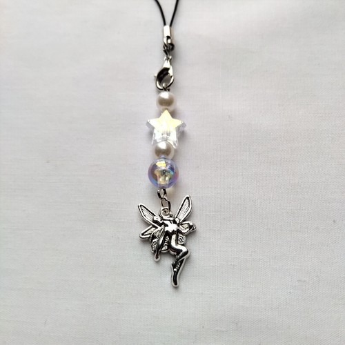 Star Fairy Cell Phone Charm Strap Pendant Chain Hanging Car Mirror Decor Lanyard - Zdjęcie 2 z 7