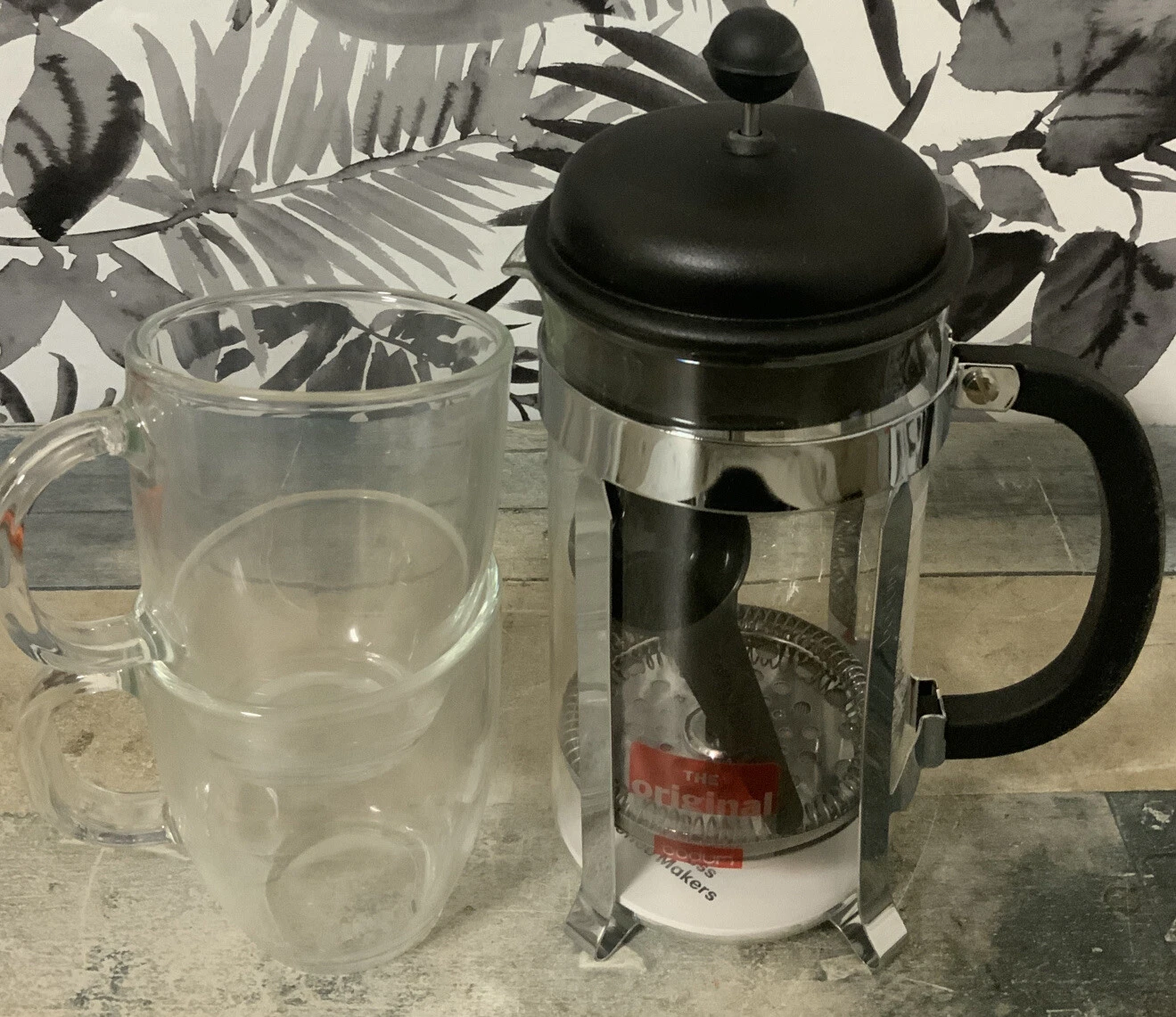 ⚡️Bodum Caffettiera 8 Cup / 34oz French Press Coffee For Two Set 👉No Box⚠️