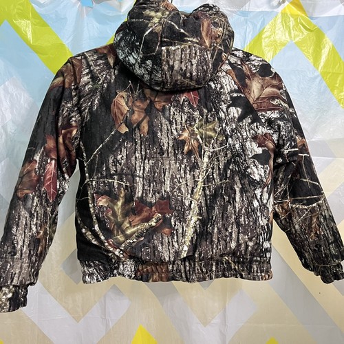 Remington Jacket Youth Sz 8-10 Reversible Hardwoods Camouflage Hooded Insulated - Picture 5 of 7