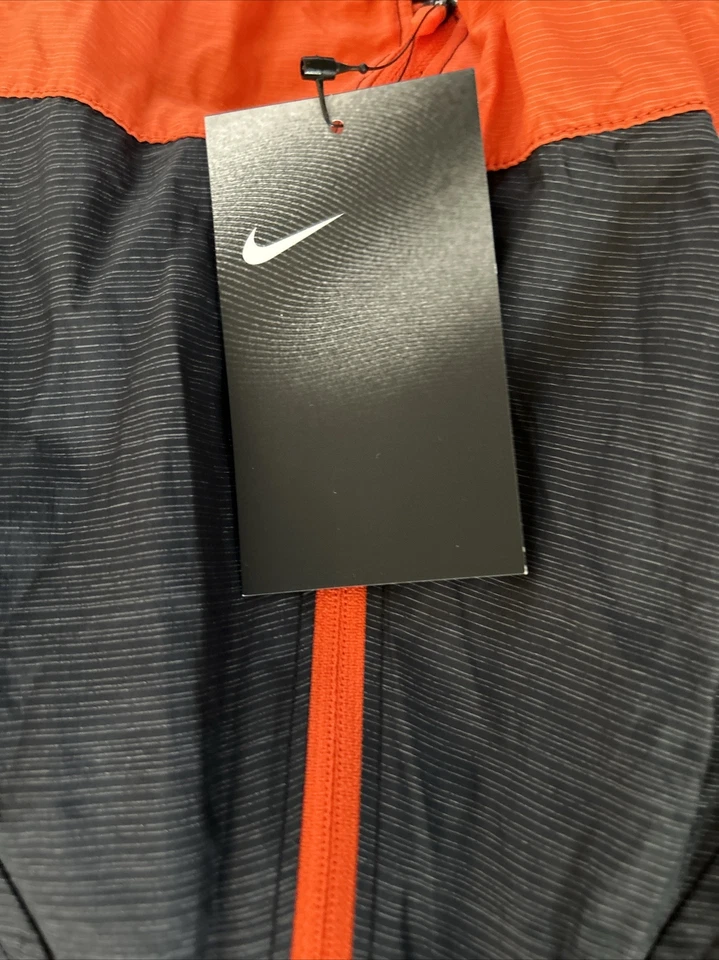 Nike Men's 1/4 Zip Jacket Polyester/Spandex Blend CI4477 Orange Sz M Football - Image 4 of 4