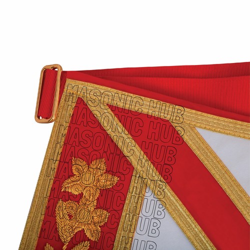 Luxury Handmade Lambskin Apron | Royal Arch Past High Priest (PHP) Grand Chapter - Picture 5 of 8