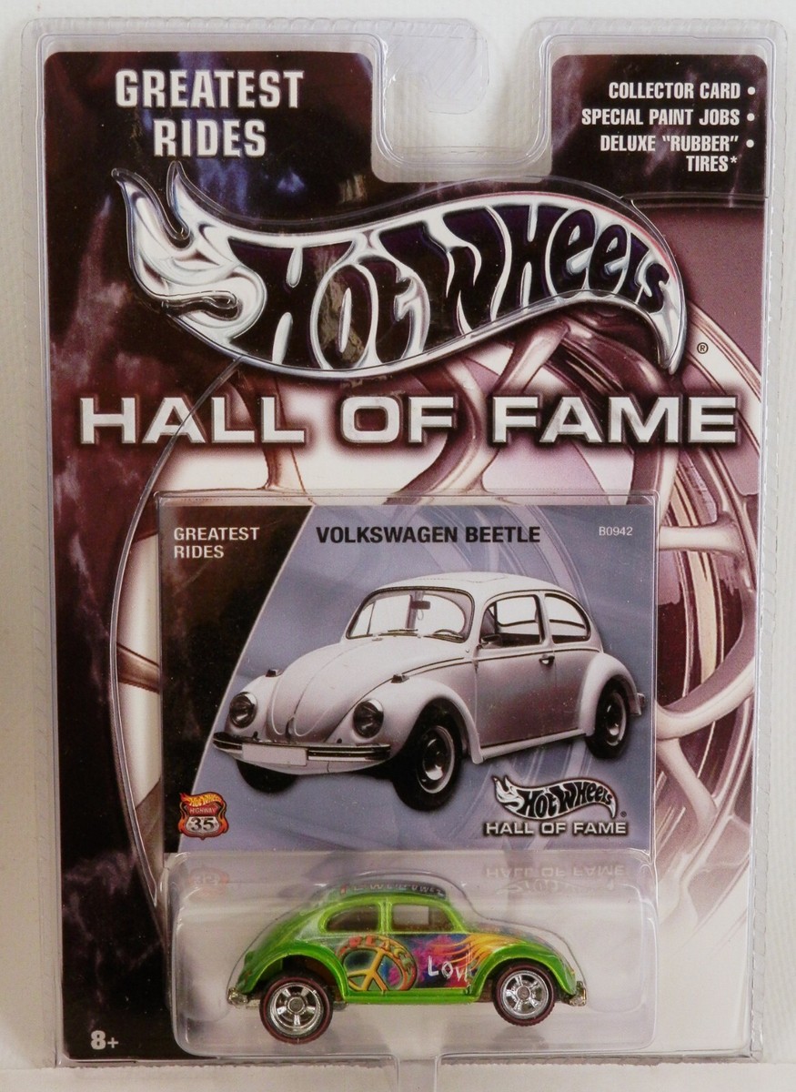 Hot Wheels VW Bug Green Hippie Beetle Classic Volkswagen Oval