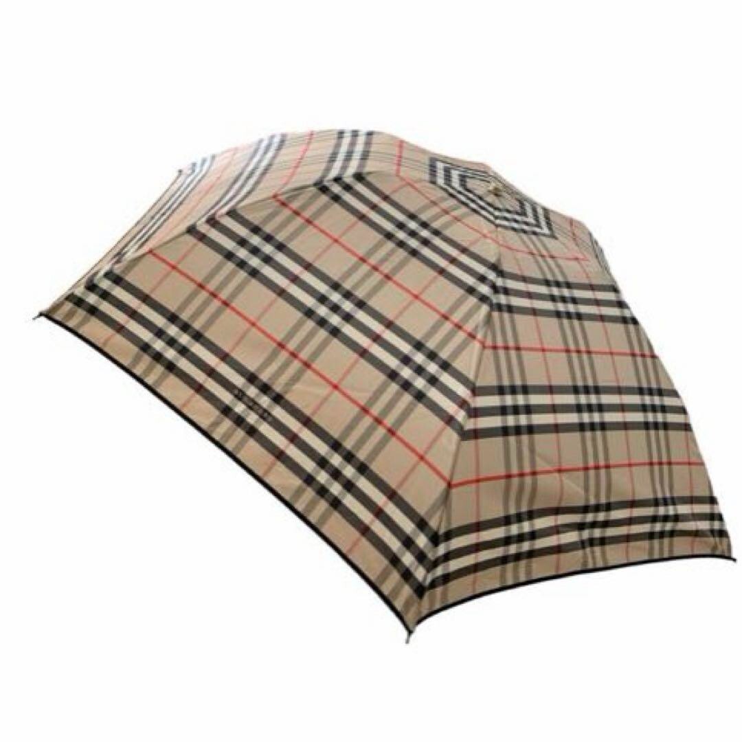 BURBEERY バーバリー ノバチェック　犬とお散歩　晴雨兼用　UVパラソル Burberry Nova Check Folding umbrella Parasol beige unisex fashion