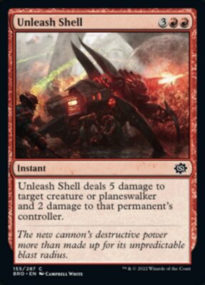 Magic the Gathering (mtg): BRO: Unleash Shell  (x 4)