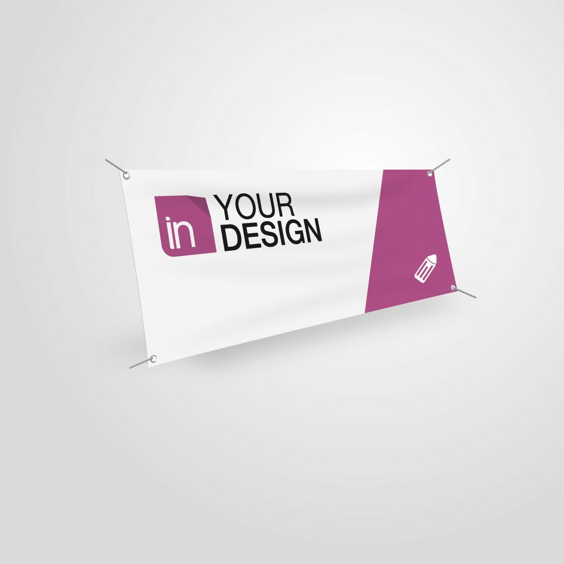 Banner Personalizzato PVC 100x200 Cm Con Occhielli - Testo, Logo, Foto - Foto 4