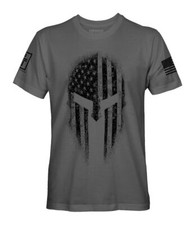 American Spartan Warrior USA Flag Military Veteran Patriotic Shirt