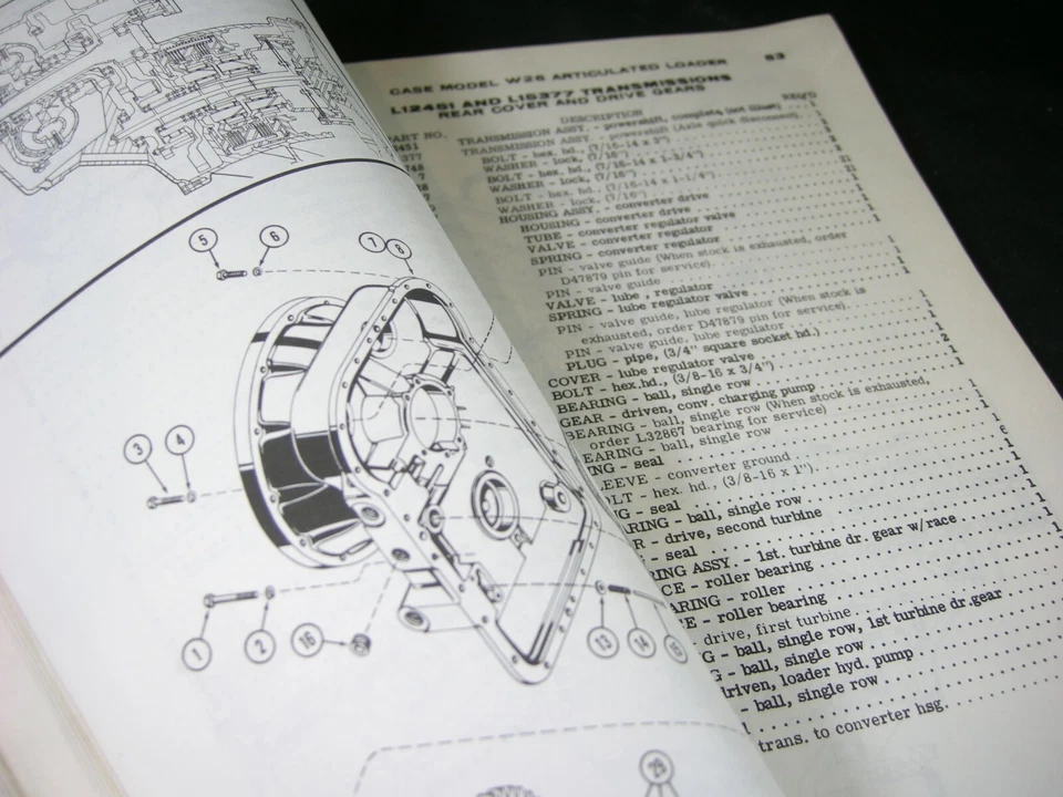 CASE W26 Articulated Loader Tractor Parts Manual Book Catalog  - Image 4 of 4