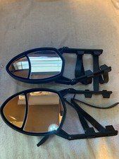 2 Qty Universal Clamp-on Towing Mirrors Dual View 2 Quantity