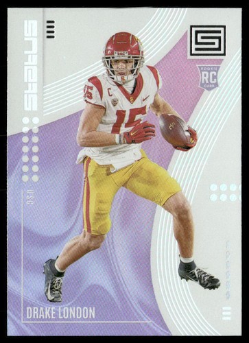 Drake London #6 2022 Panini Chronicles Draft Picks Status card