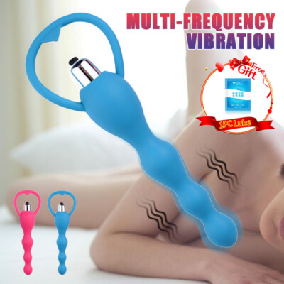 Vibrating Anal Anus Plug Sex Toy Vagina Massager Women Men Bead Adult Toy  Silent | eBay