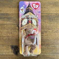 Britannia The Bear-1996 McDonalds Ty Beanie Baby with Rare Errors 1993, OakBrook
