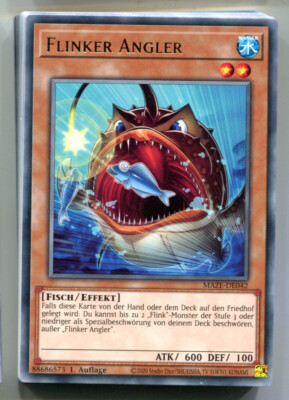 Yu-GI-OH Flinker Angler Rare MAZE-DE042
