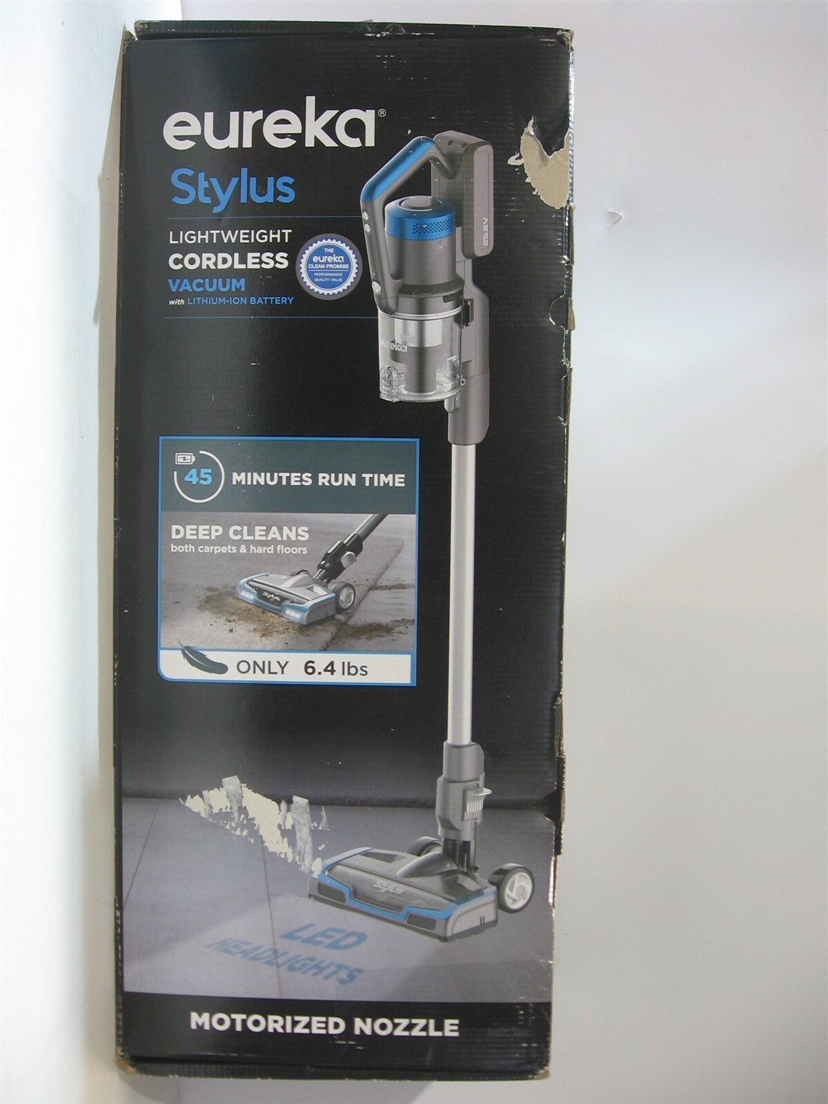 NEW OPEN BOX Eureka NEC380 Stylus Cordless Vacuum Cleaner Gray/Blue