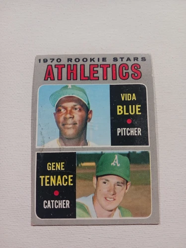 1970 Topps #21 Vida Blue Gene Tenace Athletics Rookies💥💥⚾️ VG